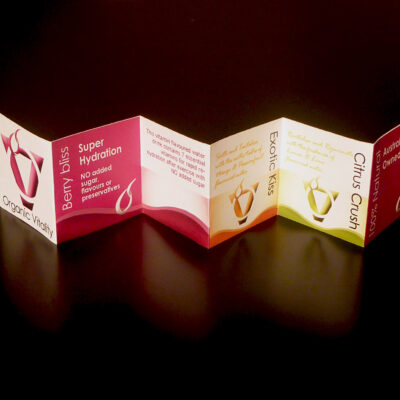 OV7 label design on table